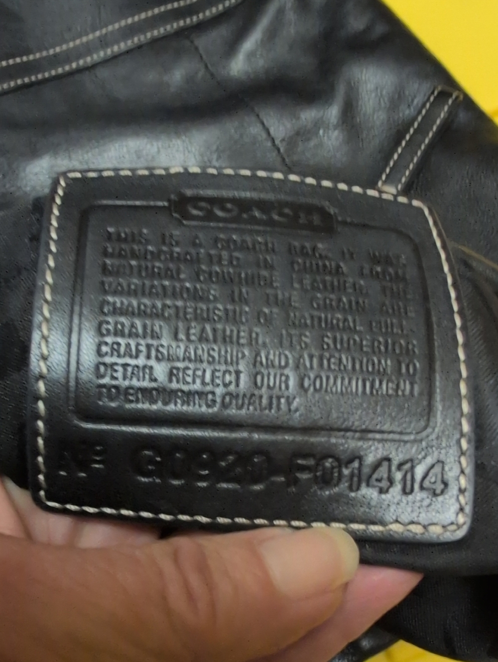 Coach Black Leather Shoulder purse - Picture 12 of 12